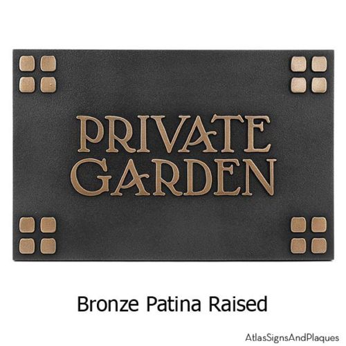 Arts and Crafts Era Plaque - Bronze