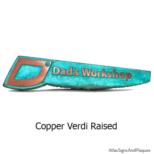Handsaw Plaque - Copper Verdi