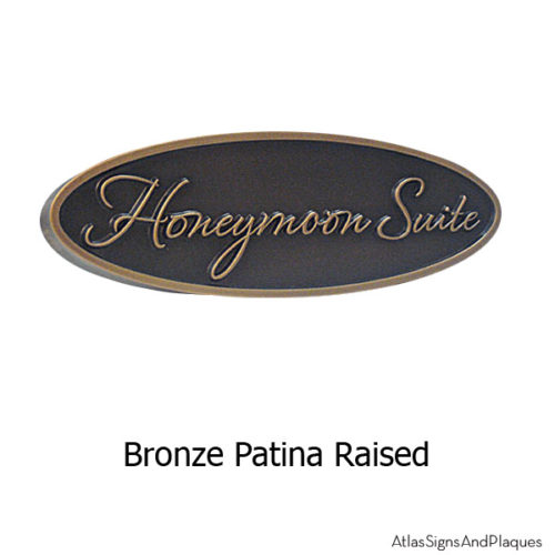 Hospitality Door Signage - Bronze