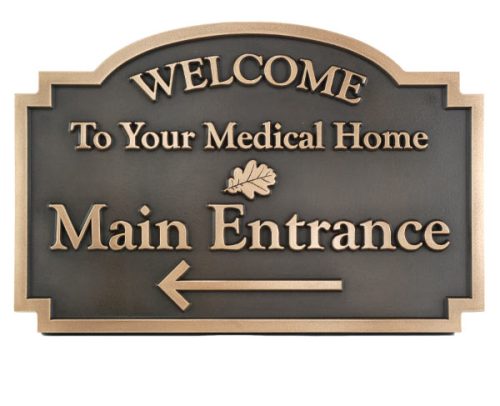 Commercial Welcome Sign - Bronze