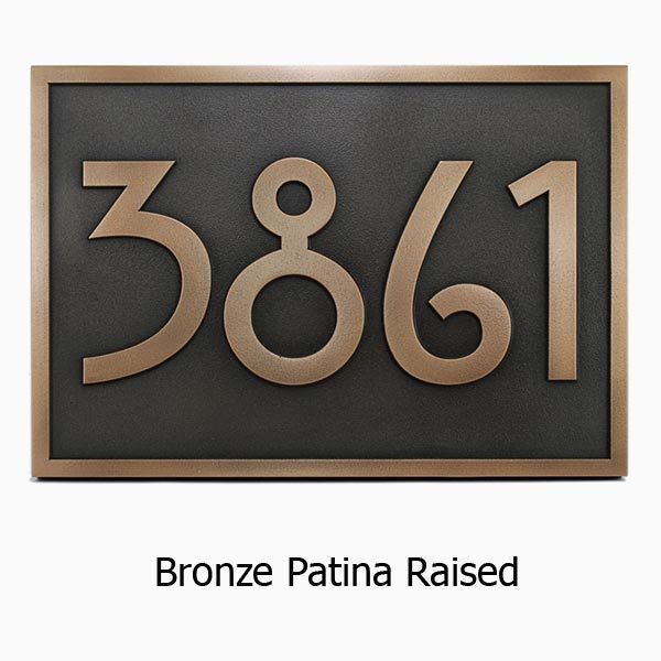 Stickley Address Plaque Atlas Signs And Plaques Stickley Address Plaque Bronze
