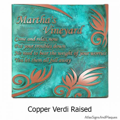 Flowered Memorial - Copper Verdi