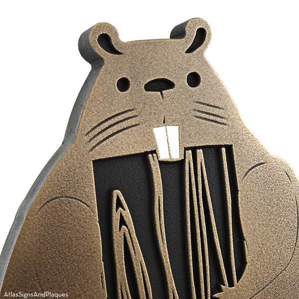 Woodland Animals Plaque - Bronze Detail with Paint