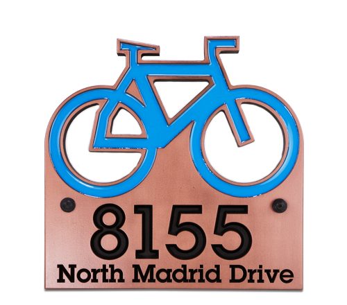 Bike Address Plaque