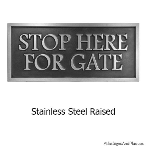 Stainless Steel Custom Community Sign