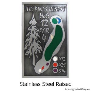 Stainless Steel Custom Tee Sign