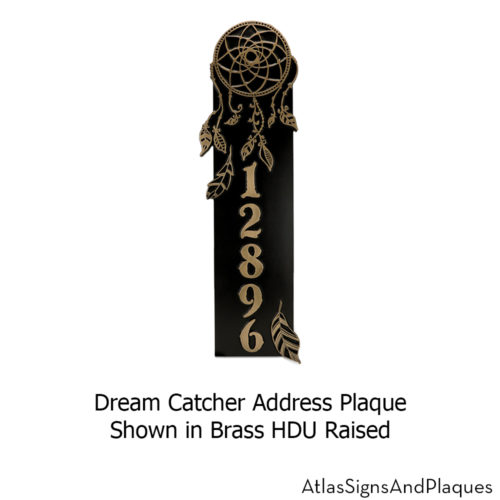 dream catcher address plaque