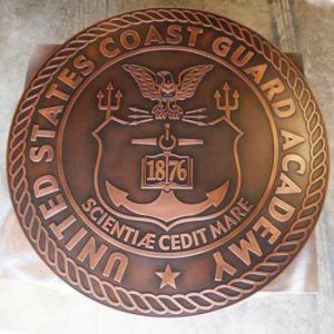 Atlas Signs and Plaques Completes a 5-Foot Diameter Copper Plaque for the U.S. Coast Guard Academy