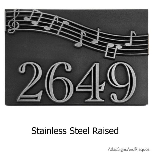 Stainless Steel Raised Plaque