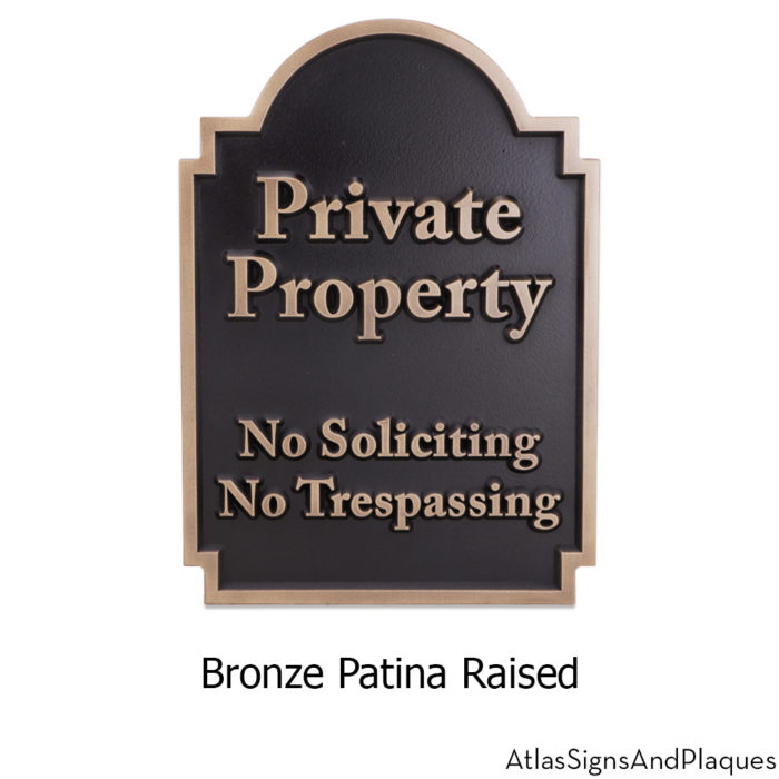 Solid Brass No Soliciting /'No Solicitors/' Sign Trespassers Will Be Eaten Danger