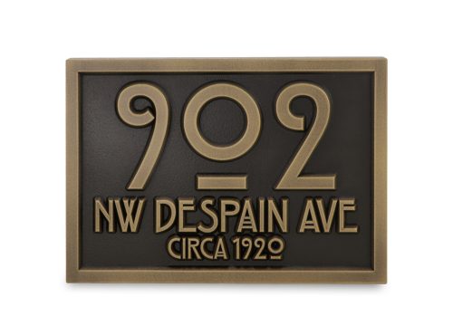 stickley address plaque