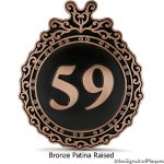 Bronze Patina Raised