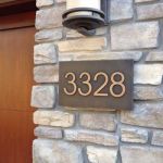 Check out this classy number plaque by Atlas Signs and Plaques.