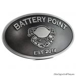 Coral Oval Plaque - Pewter