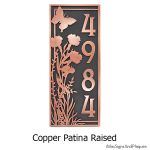 Garden Address Plaque - Copper
