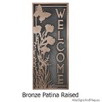 Garden Welcome Plaque - Bronze
