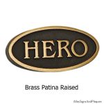Hero Sign - Brass
