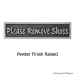 Mini Bradley Hand Front Phrase Sign - Pewter