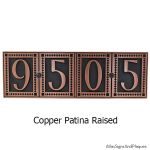 Moirae Tile Address Plaque - Copper
