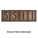 Moirae Tile Address Plaque - Bronze