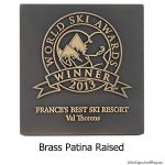 Award Plaque - Brass Raised