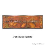 Banner Plaque - Iron Rust