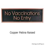 No Vaccinations No Entry - Copper