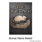 Rats Nest Plaque - Bronze