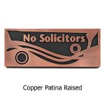 Swirls No Solicitors - Copper