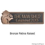 Woodland Animals Plaque - Bronze