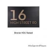 neutraface street address plaque