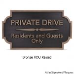 private drive residents and guests only bronze gallery