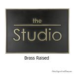 The Studio Brass Raised