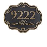 Victorian Style Business Sign with Address