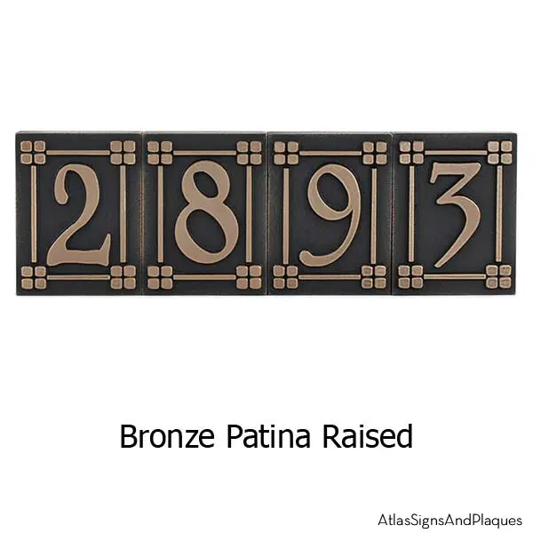 Arts and Crafts Tiles - Bronze