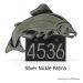Salmon Fish Address Plaque Silver Nickel