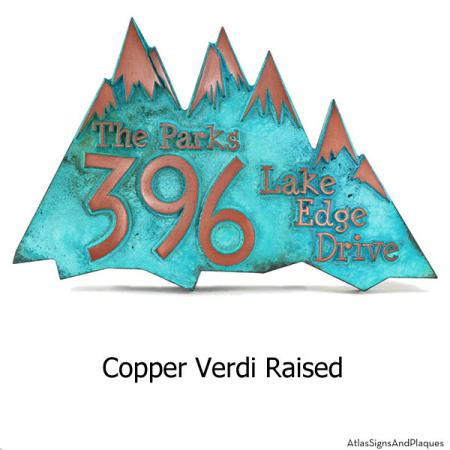 Snow Capped Mountains - Copper Verdi