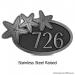 Stainless Steel Starfish Address Plaque