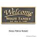 Rectangle Welcome Plaque - Brass