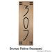 Vertical American Craftsman Home Numbers - Bronze