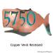 Whale House Numbers Plaque - Copper Verdi