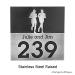 Stainless Steel Trail Runners Address Plaque