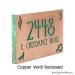 Copper Verdi Southwestern Address Plaque