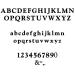 Goudy Font Metal Letters & Numbers