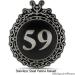 Victorian Ornament Address Sign Stainless Steel