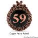 Victorian Ornament Address Sign Copper Raised