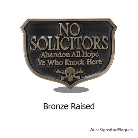 Bronze Abandon Hope Solicitors