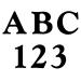 Goudy Font Metal Letters & Numbers