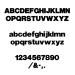 Helvetica Font Metal Letters & Numbers