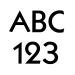 Kabel Font Metal Letters & Numbers